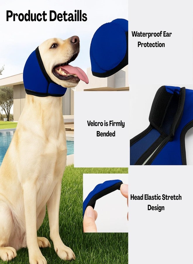 Flavizo Blue Dog Ear Muffs, Comfortable Noise Protection Ear Cover for Eating, Swimming, Therapy, Adjustable Dog Ear Protector, Stress-Reducing Ear Muffs for Dogs for Noise Cancelling - Image 3